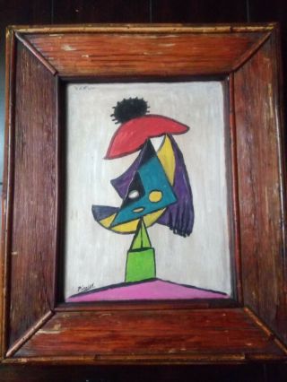 1935 Oil On Board,  Signed Picasso,  Possibly Authentic