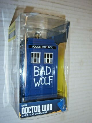 Exclusive Bad Wolf Tardis Electronic Christmas Ornament  Doctor Who