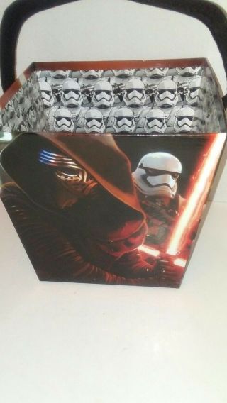 Star Wars Paperboard Square Bucket 7 1/2 " Tall