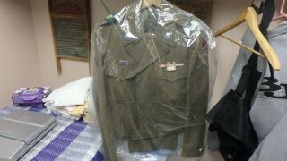 Korea War Ike Jacket,  Pants And Scarf,  Ribbons And Pins Also.
