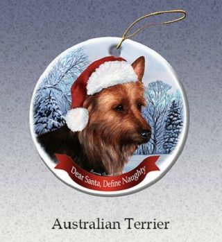 Define Naughty Ornament - Australian Terrier