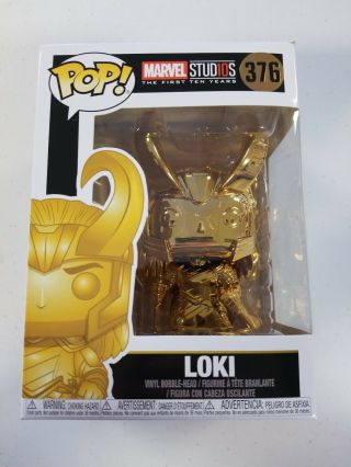 Funko Pop Marvel Gold Chrome Loki 376