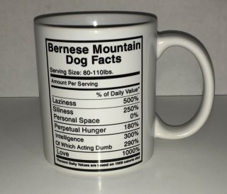 Bernese Mountain Dog Facts Coffee Mug Gift Dog Lover A5