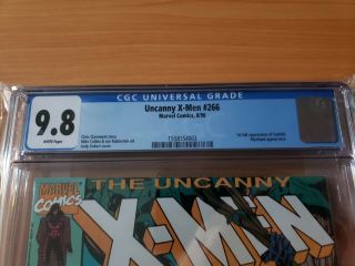 The Uncanny X - Men 266 CGC GRADED 9.  8 1990 Marvel Comics FIRST GAMBIT 3