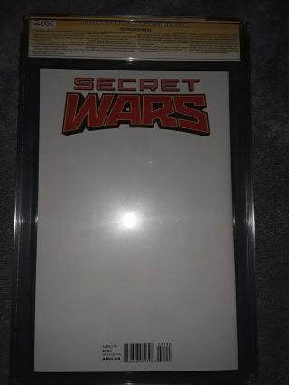 STAN LEE signed CGC SS 9.  8 Secret Wars 1 2015 also Ed McGuinness variant cover 3