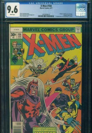 X - Men 104 Cgc 9.  6 Nm,  Near,  1st Starjammers Cameo Marvel Comics Bronze Key