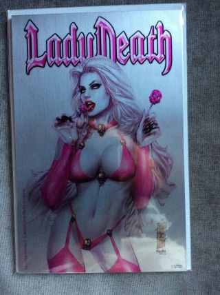 Lady Death Extinction Express 1 Metallic Pink Skullipop Ed.  18 Of 33 Made
