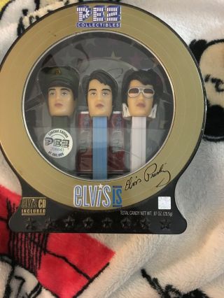 Elvis Presley Limited Edition Pez Collectibles Tin & Cd Gift Set