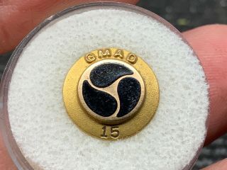General Motors “gmad” 1/5 & 1/10 10k Gold 15 Years Of Service Award Pin.