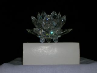 Swarovski Crystal Small Water Lily Candle Holder