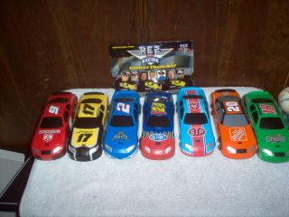 Pez Toys Candy Dispenser Pull N Go Nascar Race Cars All 7