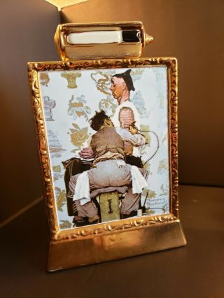 Norman Rockwell The Tattooist Whiskey Decanter