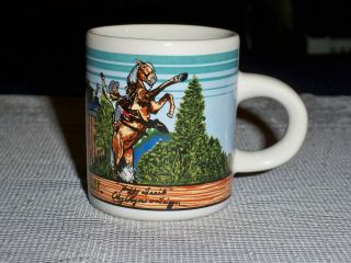 Vintage Karol Western Roy Rogers Dale Evans Trigger Small Museum Mug Cup