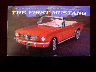 Franklin Mailer/ Brochure - 1964 1/2 Ford Mustang Convertible