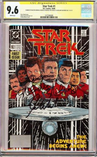 Star Trek 1 (1989) Cgc 9.  6 Ss Signed William Shatner,  Nichelle Nichols,  Koenig