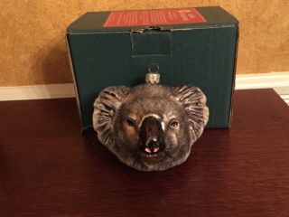 Slavic Treasures Koala Head Hand - Made Glass Ornament