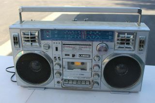 Vintage Lasonic Trc - 920 Boombox Single Cassette Am Fm Ghetto Blaster Radio 80s