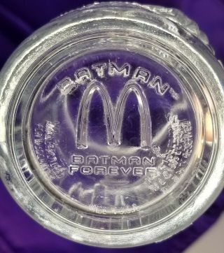 1995 McDonald ' s Batman Forever Complete Set of 4 Vintage Glasses Mugs Cups 3