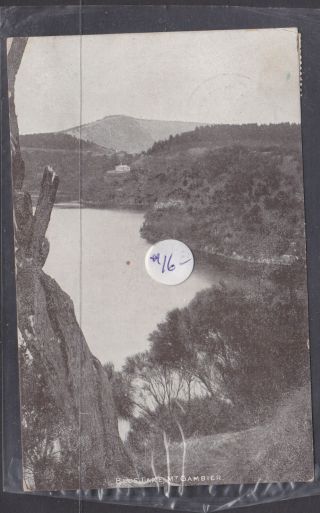 Postcard: 1911 Blue Lake Mt Gambier Postmarked Mt Gambier
