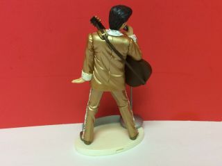 Elvis Presley Collectible Ornament Set Gold Lame Suit Record Trevco 2002 No 80 3