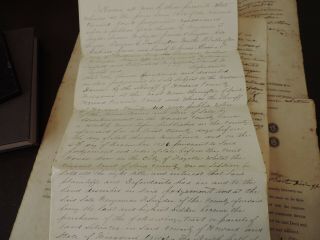 1856 Howard County Missouri Indenture Snyder And Tippett Re: Court