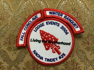 Boy Scout Nacha Tindey 25 Oa Lodge Events 2004 Winter Banquet Fall Conclave