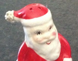 Vintage 1950s Kreiss Santa and Mrs.  Claus salt and pepper shakers.  Made in Japan 2