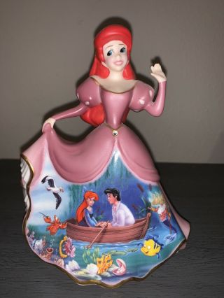 Disney Princess Ariel The Little Mermaid Bradford Editions Bell Figurine