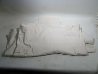 Us Army Military Korean War Era White Uniform Snow Camo 3 Bib Coveralls