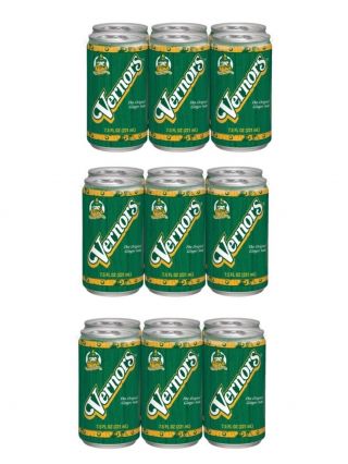 One Pack Of 18 - 12 Oz Cans Of Vernors Ginger Ale Soda (total Of 216 Fluid Ounces)
