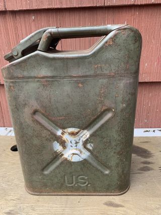 Vintage Jerry Gas Can 1951 W Nesco Us Military