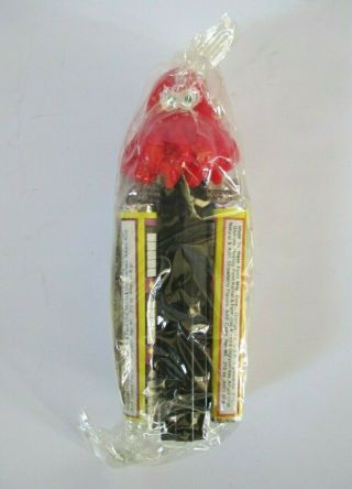 Vintage Red Octopus Pez Dispenser No Feet In Cellophane W/ Candy