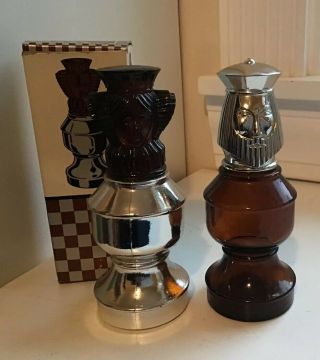 Avon Chess Bottles King And Queen