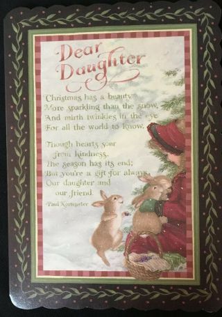 Holly Pond Hill Susan Wheeler Daughter Christmas Card With Envelope