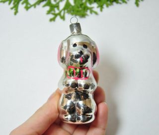 Dog Russian Soviet Glass Christmas Ornament Christmas/new Year Decoration
