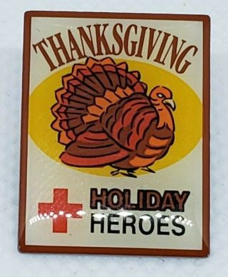 American Red Cross Holiday Heroes Club Thanksgiving Lapel Pin