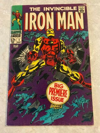 The Invincible Iron Man 1 (may 1968) Marvel Comics White Pages