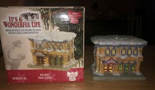 Its A Wonderful Life Enesco Village Ornament Bijou Theatre Walgreens Series 2