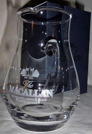 The Macallan Scotch Whisky Glencairn Burns Water Jug Pub Jug