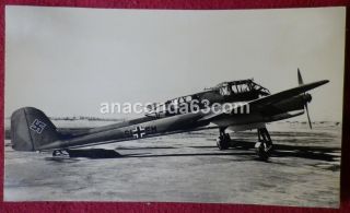 German Ww2 Nazi Era Postcard Photocard Luftwaffe Aircraft Post Aust