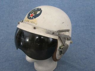 1950s Korean War US Air Force Jet Pilot Type P - 4 Flight Helmet 2