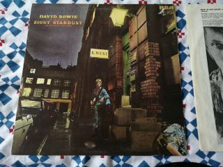David Bowie The Rise And Fall Of Ziggy Stardust Lp Sf 8287 Rca 1972 Uk W/inner