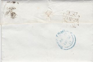 1852 QV LONDON SUN LIFE ASSURANCE SOCIETY LETTER WITH A 1d PENNY RED STAMP 3
