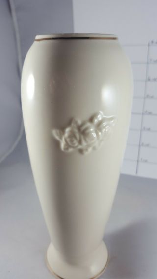 Lenox Fine China Rose Blossom Bud Vase 24K Gold Trim 3