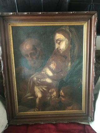 Oil Painting Of The Holy Family