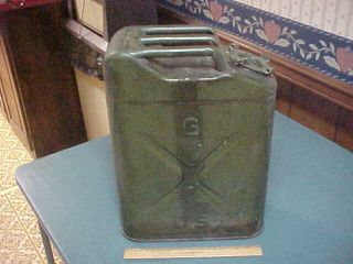 1952 Conco Us Military Jerry Fuel Gas Can Icc - 5l,  20 - 5 - 52 Korean War Era