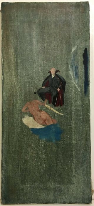 Study For A Surrealist Painting Vampire & Female Nude Pafa Artist