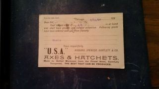 1897 Advertising Postcard Chicago Illinois Hibbard Spencer Bartlett & Co