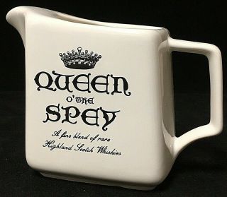 Vintage Queen O’ The Spey Speyside Scotch Whiskey Ceramic Pitcher Jug Elischer