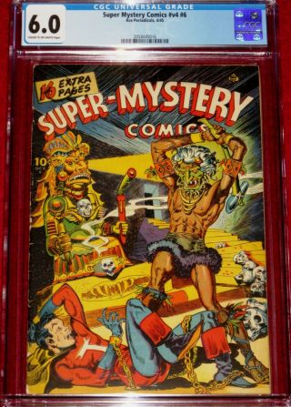 Mystery Comic (1945) Classic Bondage & Voodoo Beheading Cover By Palais